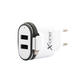 X-One cargador pared 2x USB 2.1 + 1x Lightning Bco