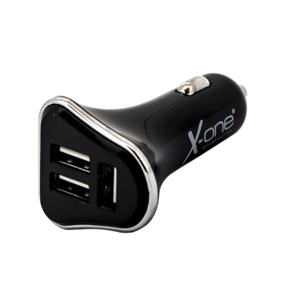 X-One cargador coche 3x USB 5V / 3.1A Negro