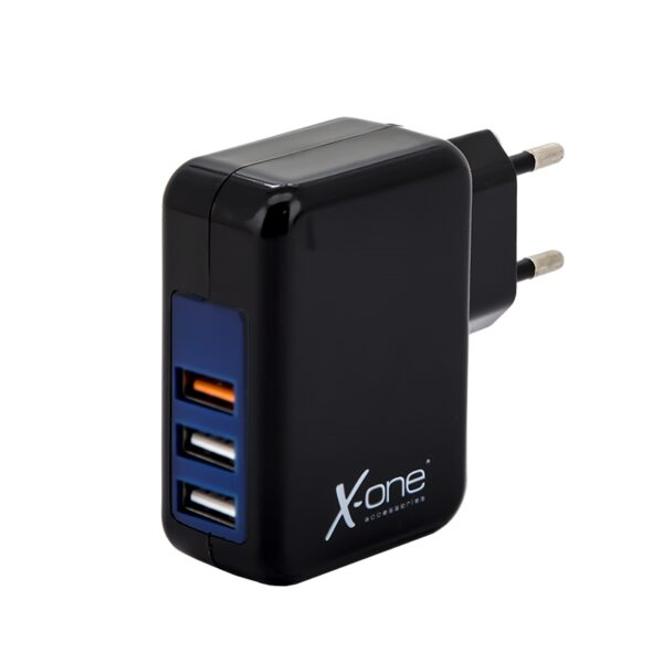 X-One cargador pared QC 3x USB 3.6-6.5V / 3A